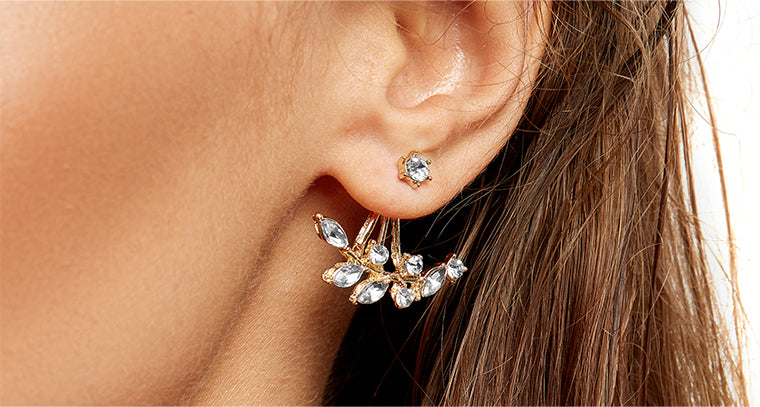 How To Make Back Stud Earring (Ear Cuff) At Home - Tutorial 