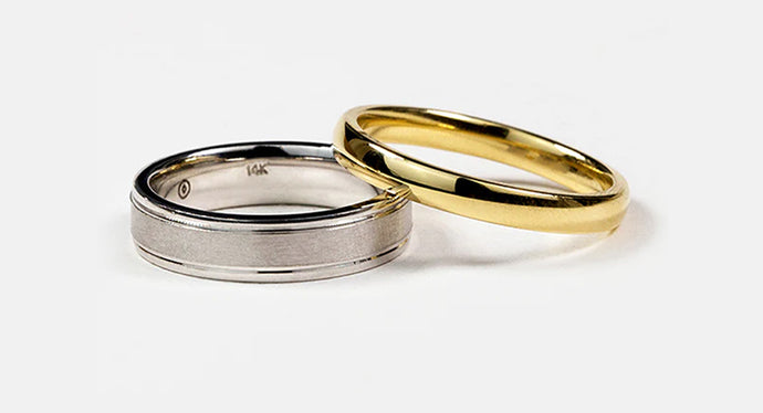 How To Match His and Hers Wedding Bands