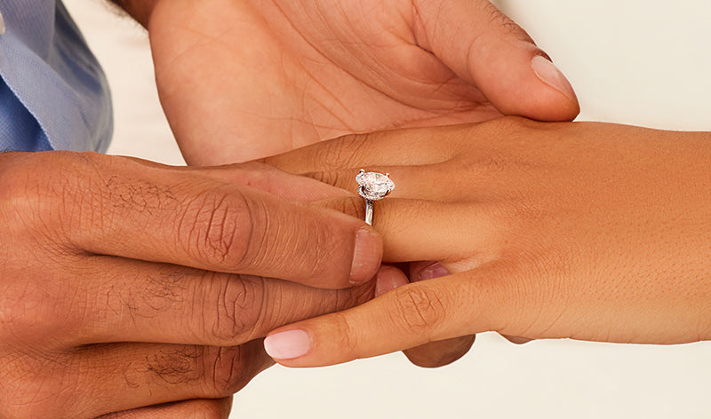 Solitaire Lab Grown Diamond Engagement Ring