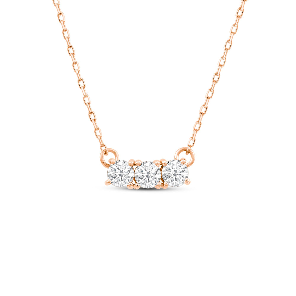 The Cluster Set with 1 1/2 Cut Diamond in 14KT Rose Gold view 4