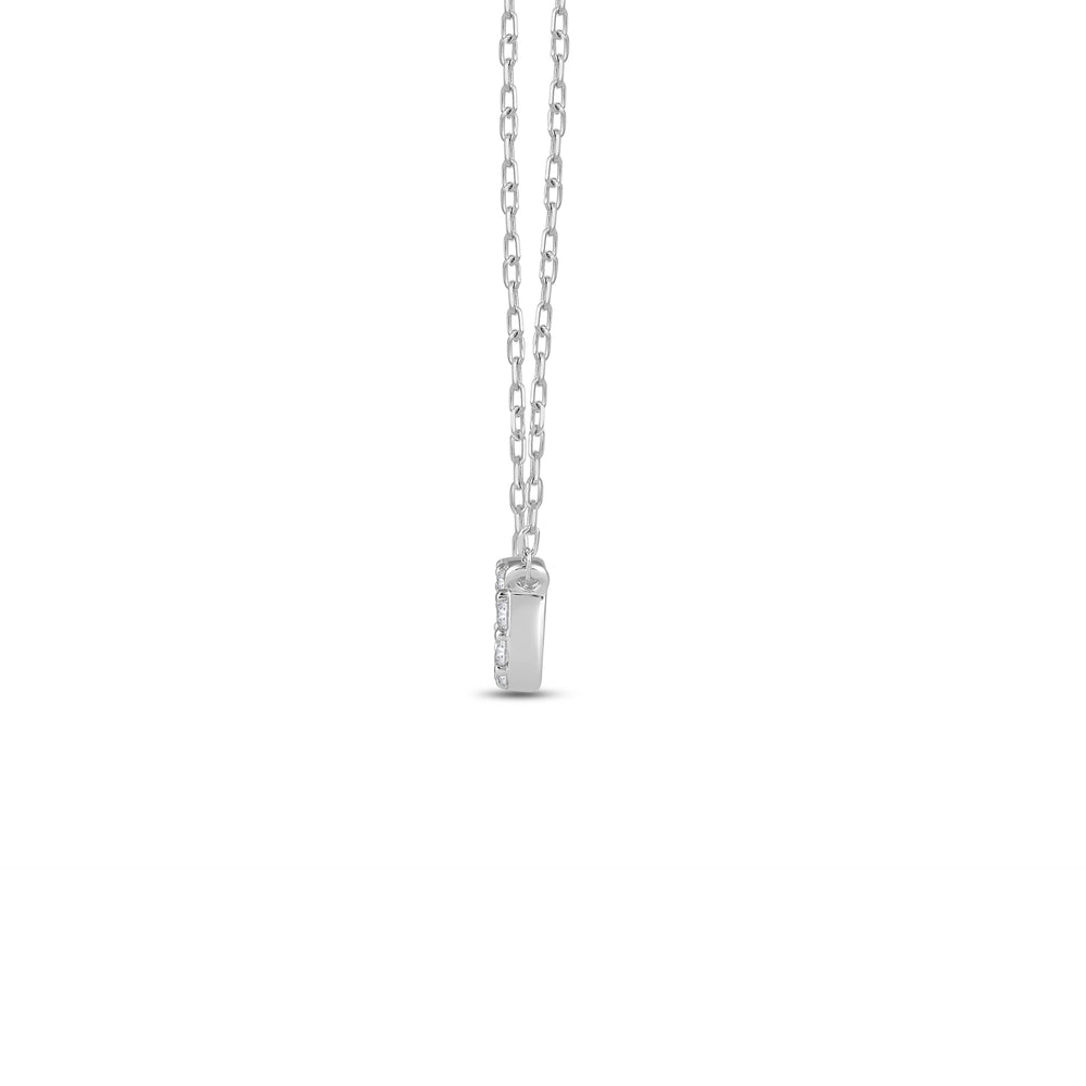 Lab Diamond Infinity Pendant with 14KT White Gold / Lab / 1/5 Cut Diamond in 14KT White Gold / Lab / 1/5 view 2