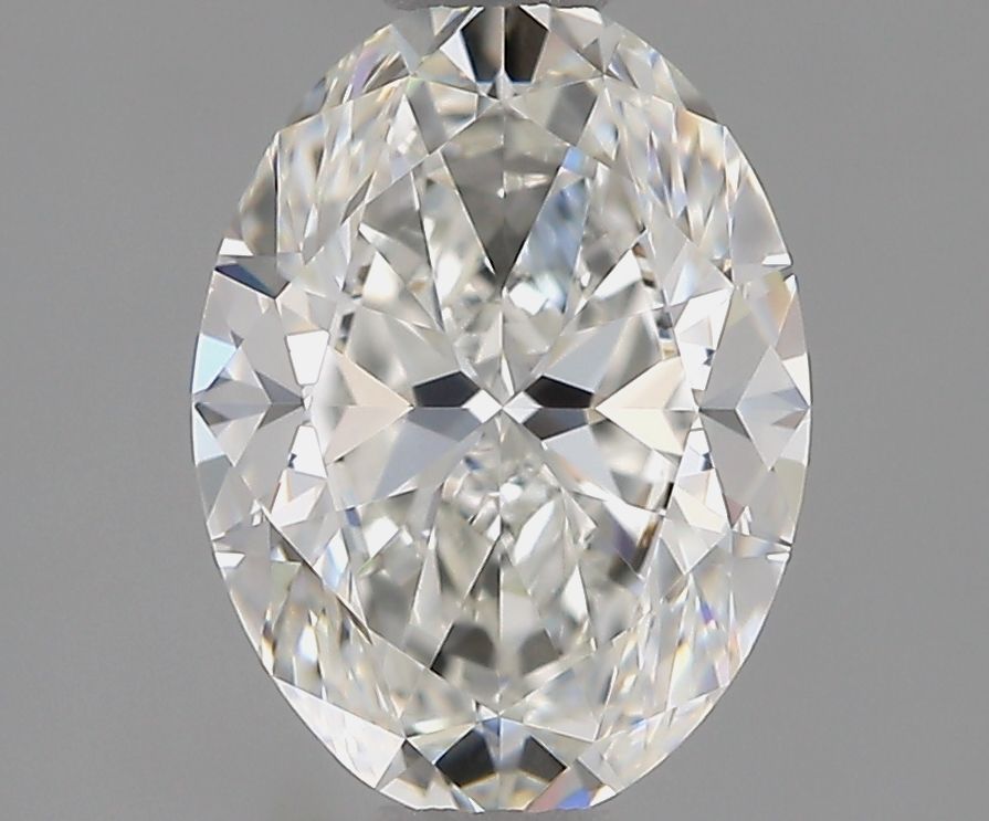 1.5 Carat Oval Natural Diamond with  Cut Diamond in 14KT  view 1