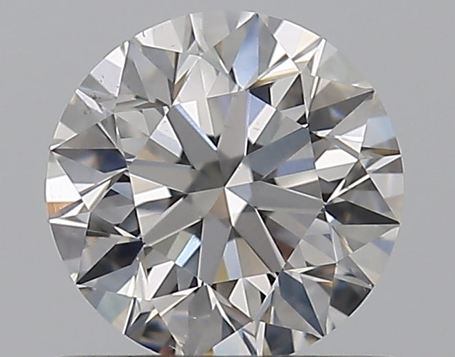 0.65 Carat Round Natural Diamond with  Cut Diamond in 14KT  view 1