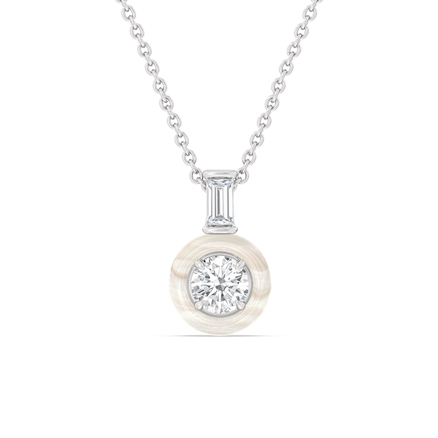 Boreal Round Diamond Necklace
