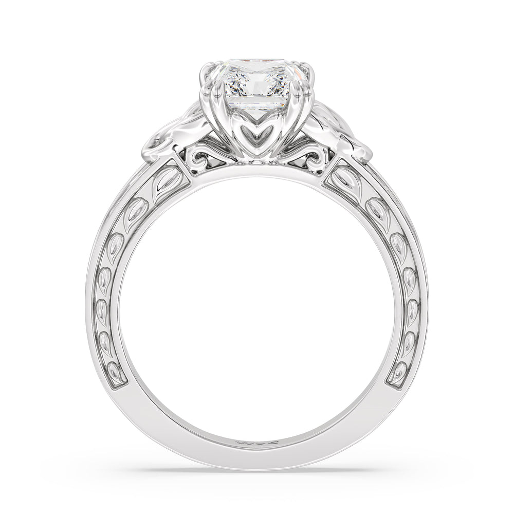 Radiant Cut The Seraphine Celtic Ring with Lab Grown Diamond in 14KT Platinum view 3