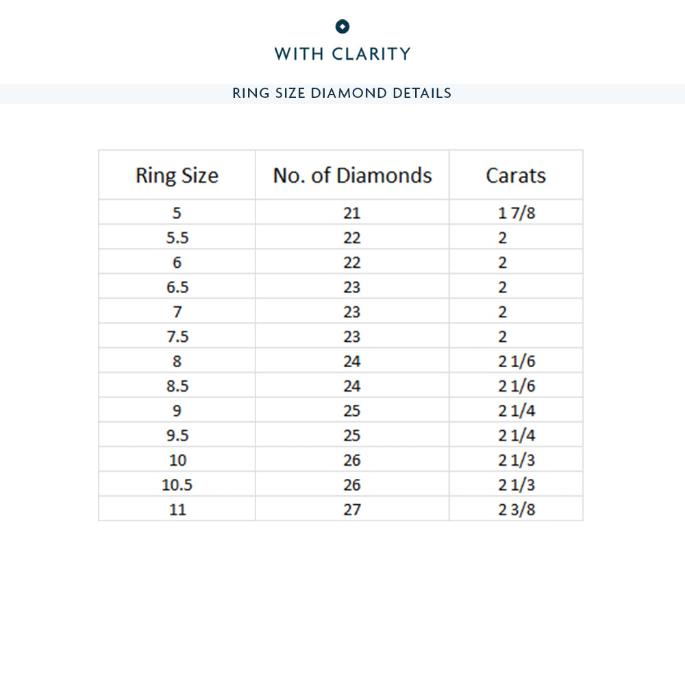 Dome Basket Diamond Eternity Ring with 18KT Rose Gold / Natural / 2 Cut Diamond in 14KT Rose Gold / Natural / 2 view 4