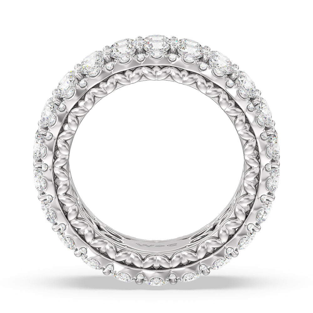 The Moxy Eternity Ring (E+ VS+) with Platinum / Lab / 6 3/8 Cut Diamond in 14KT Platinum / Lab / 6 3/8 view 3