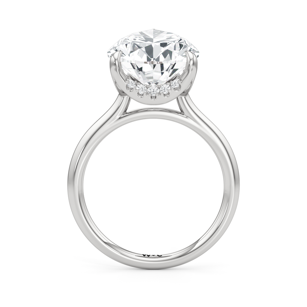 The Cassatt Solitaire Engagement Ring with Pear Cut Diamond in 14KT Platinum view 3