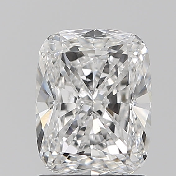 1.5 Carat Cushion Lab Diamond with  Cut Diamond in 14KT  view 1