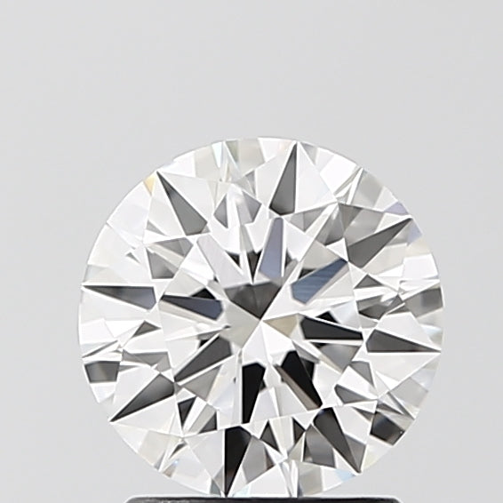 1.41 Carat Round Lab Diamond with  Cut Diamond in 14KT  view 1