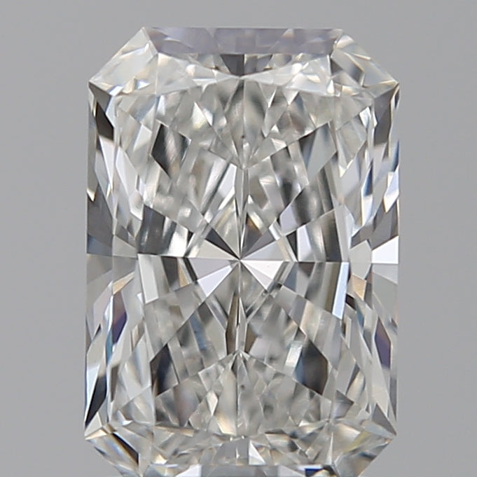 1.79 Carat Radiant Lab Diamond with  Cut Diamond in 14KT  view 1