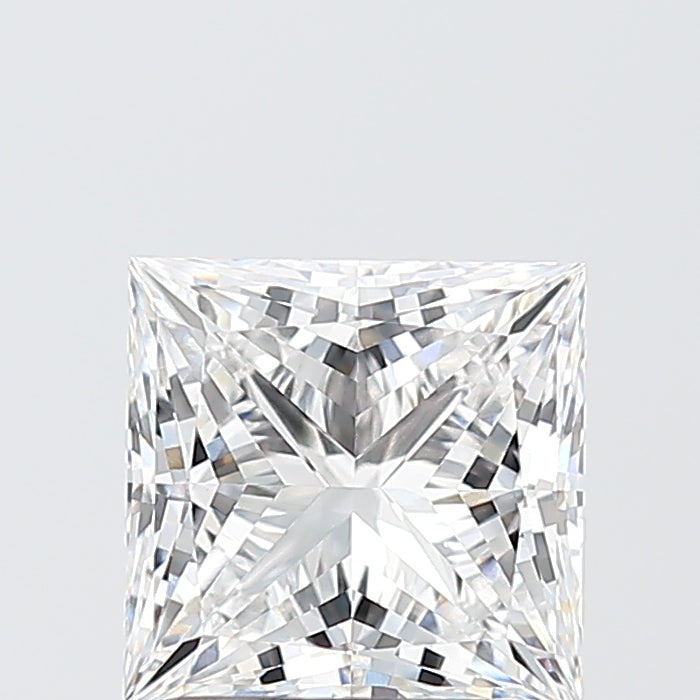 2.02 Carat Princess Lab Diamond with  Cut Diamond in 14KT  view 1