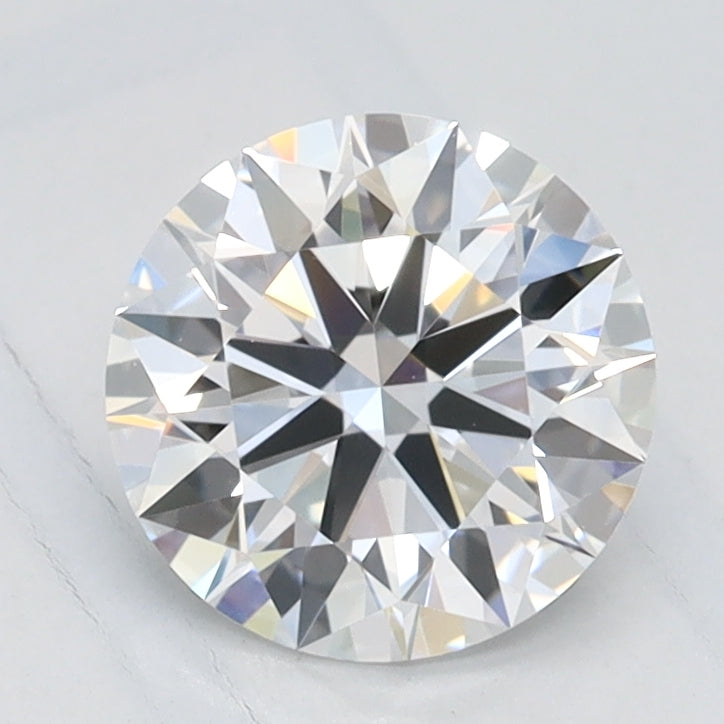 1.0 Carat Round Lab Diamond with  Cut Diamond in 14KT  view 1
