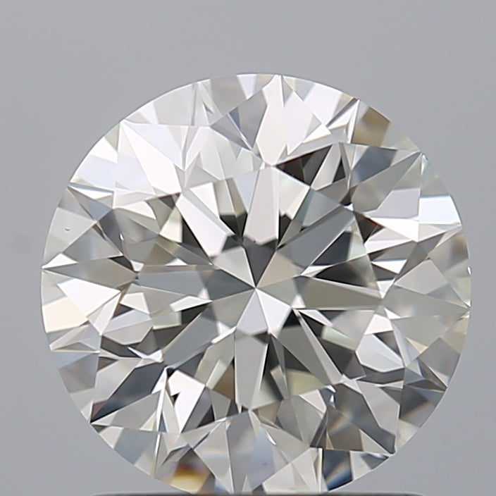 1.31 Carat Round Natural Diamond with  Cut Diamond in 14KT  view 1