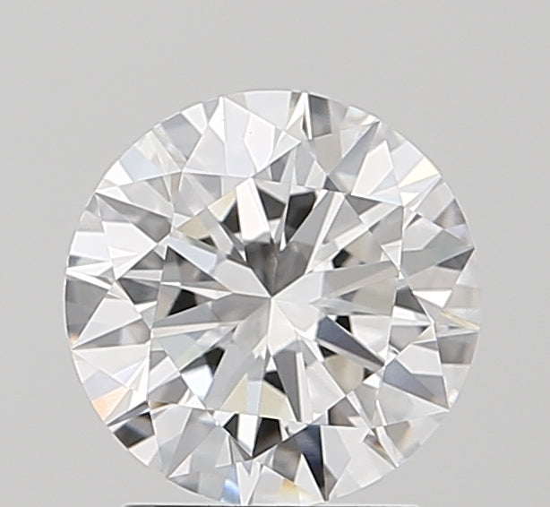 2.05 Carat Round Lab Diamond with  Cut Diamond in 14KT  view 1