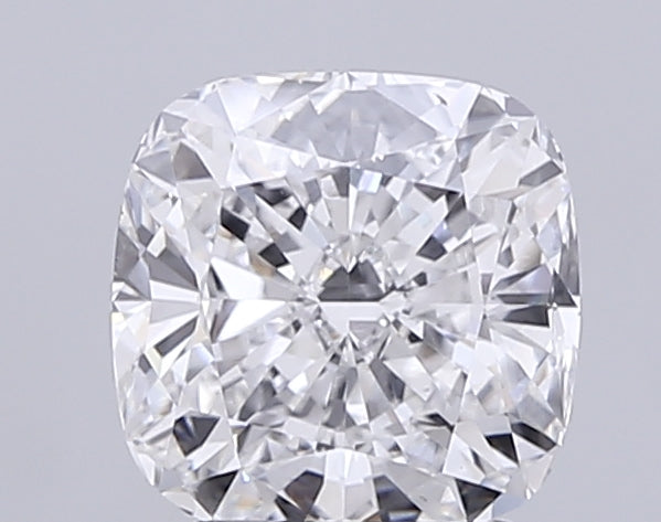 3.04 Carat Cushion Lab Diamond with  Cut Diamond in 14KT  view 1