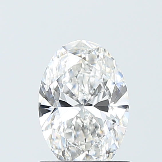 1.01 Carat Oval Lab Diamond with  Cut Diamond in 14KT  view 1