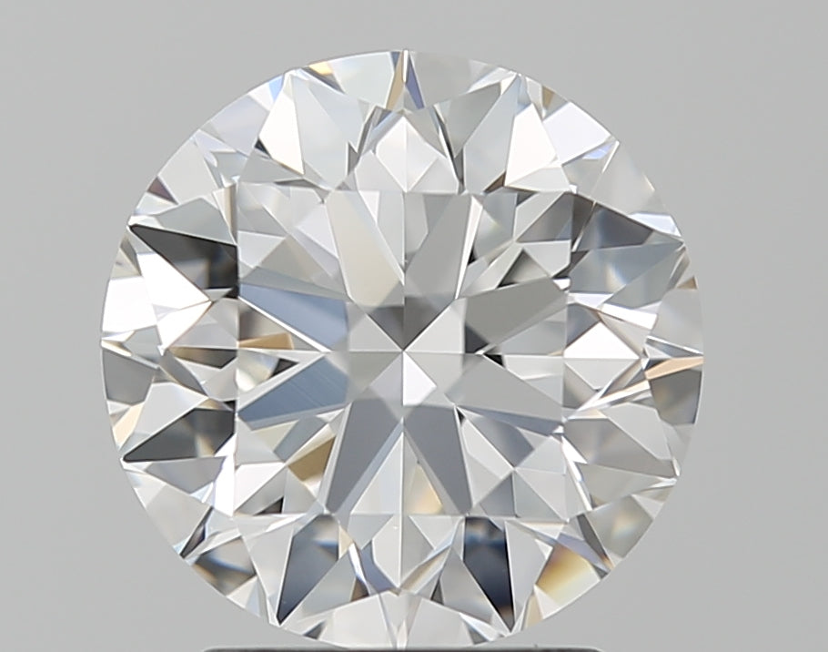 2.3 Carat Round Natural Diamond with  Cut Diamond in 14KT  view 1