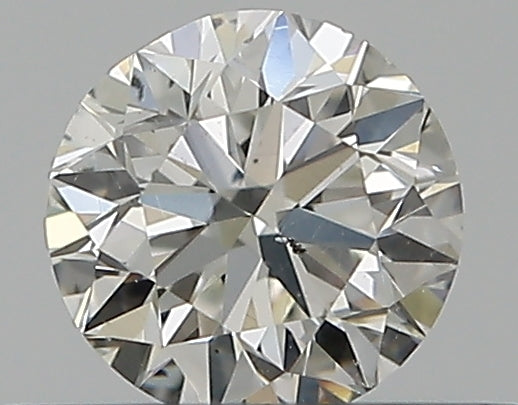 0.3 Carat Round Natural Diamond with  Cut Diamond in 14KT  view 1