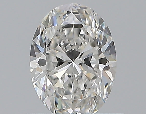 0.51 Carat Oval Natural Diamond with  Cut Diamond in 14KT  view 1