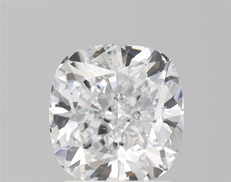 2.17 Carat Cushion Lab Diamond with  Cut Diamond in 14KT  view 1