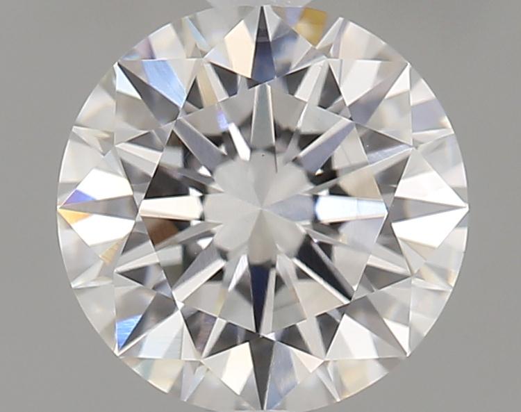 1.2 Carat Round Lab Diamond with  Cut Diamond in 14KT  view 1