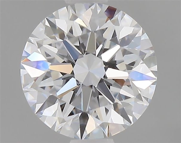 2.67 Carat Round Lab Diamond with  Cut Diamond in 14KT  view 1
