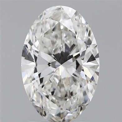 2.01 Carat Oval Lab Diamond with  Cut Diamond in 14KT  view 1