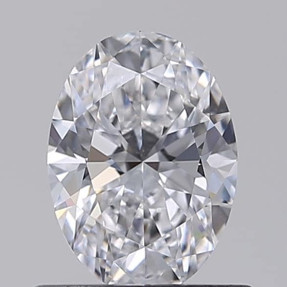 2.5 Carat Oval Lab Diamond with  Cut Diamond in 14KT  view 1