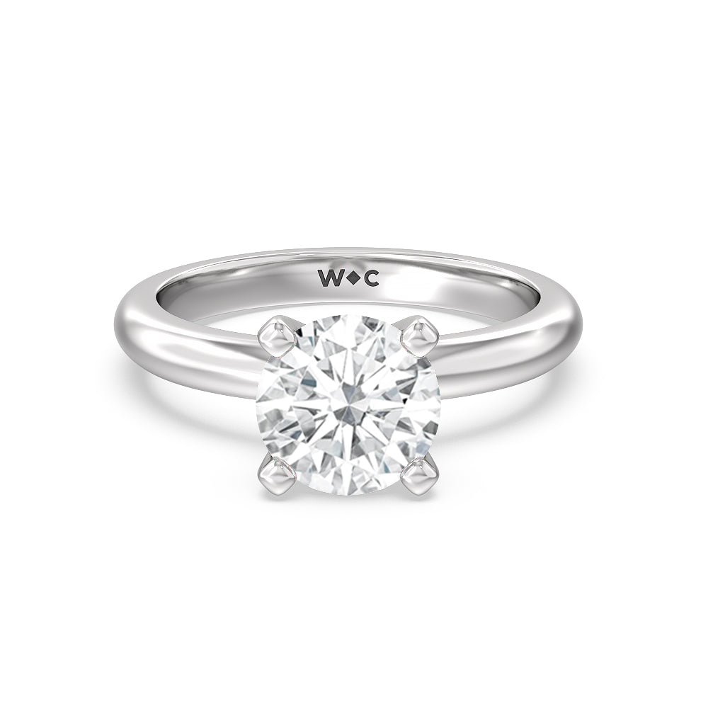 Four prong on sale solitaire engagement ring