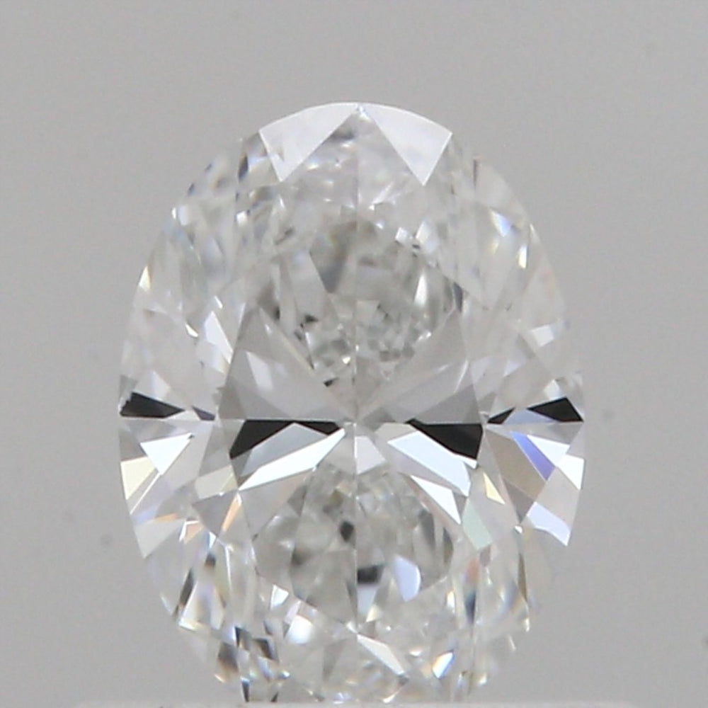 0.5 Carat Oval Natural Diamond with  Cut Diamond in 14KT  view 1