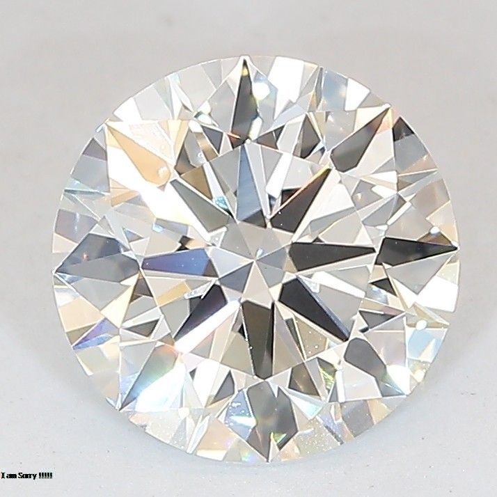 2.32 Carat Round Lab Diamond with  Cut Diamond in 14KT  view 1