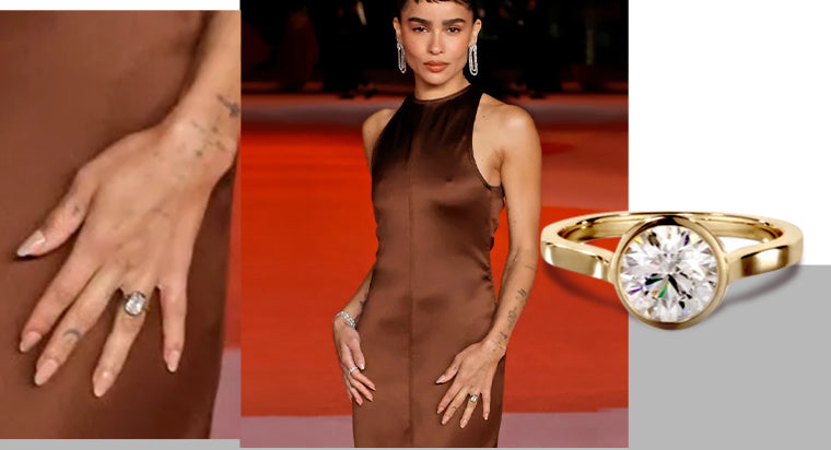 A Closer Look at Zoe Kravitz's Engagement Ring
