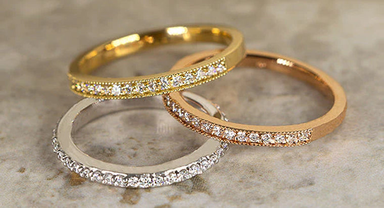 Stackable Wedding Rings Simple Simple stacked wedding rings 60 photos - Astyledwedding.com