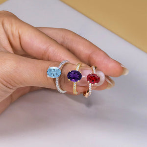 Gemstone rings 2025 for ladies