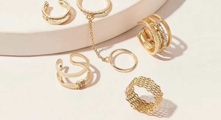 Cuff wedding bands