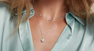 Lab Diamond Solitaire Necklace