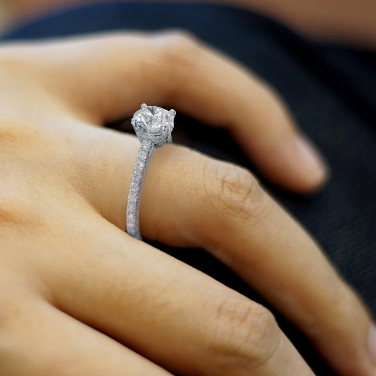 The Secret Glamour of Hidden Halo Engagement Rings