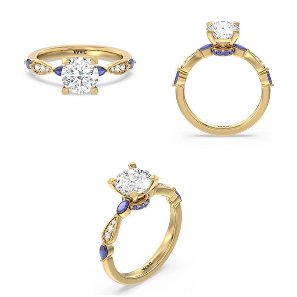 How to Integrate a Hint of Blue into Your Engagement Ring