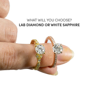 Lab Diamonds vs. White Sapphires