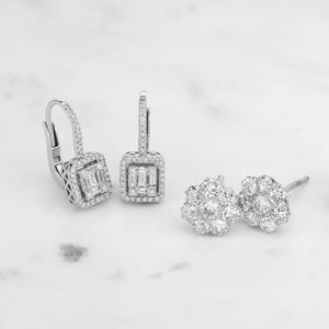 With Clarity Lab Diamond Earrings