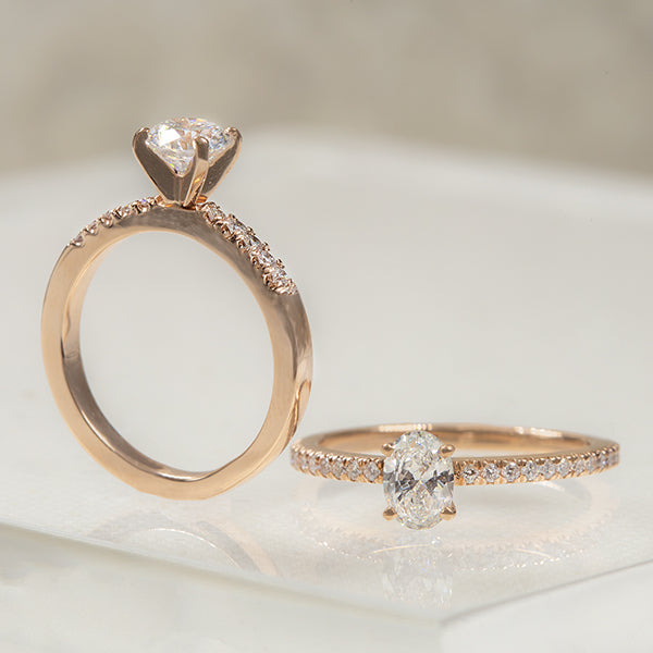Rose Gold Vintage Engagement Rings