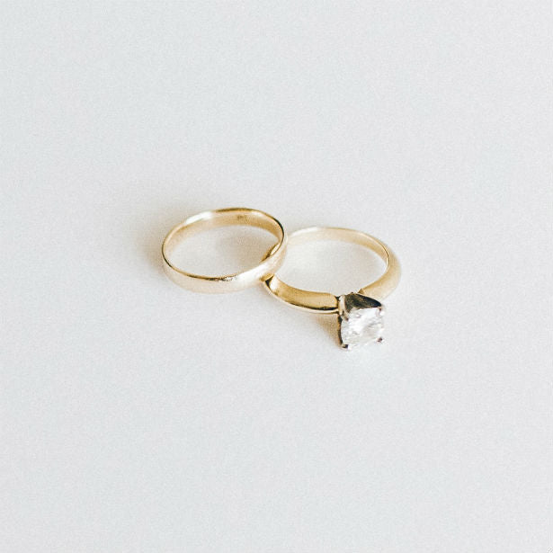 antique cut diamond in setting