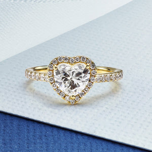 Heart Shaped diamond engagement ring