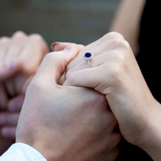 Channel Your Inner Kate Middleton with a Sapphire and Diamond Engagement Ring