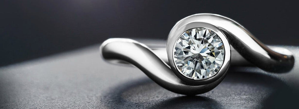 twisting diamond engagement rings
