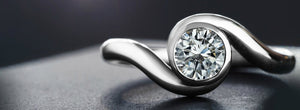 twisting diamond engagement rings