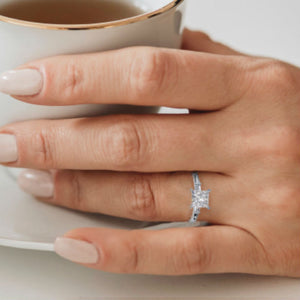 Top Princess Cut Three Stone Engagement Rings