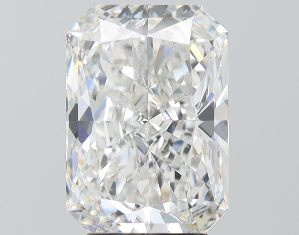 4.01 Carat Radiant Lab Diamond with  Cut Diamond in 14KT  view 1
