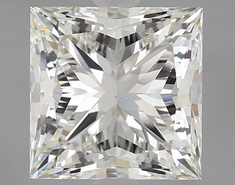 2.5 Carat Princess Natural Diamond with  Cut Diamond in 14KT  view 1
